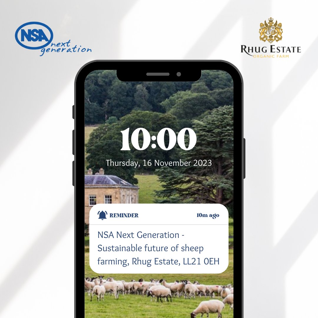 natsheep's tweet photo. NSA Next Generation - Sustainable future of sheep farming event🐑
📆Thursday 16th November
⏰10am-4pm
📍Rhug Estate, Corwen, LL21 0EH
🍴Lunch provided
Find out more and register to attend ⤵️
https://t.co/l84pqZrtZL
#NSANextGeneration #NEXTGEN https://t.co/2UcMmyYSoP