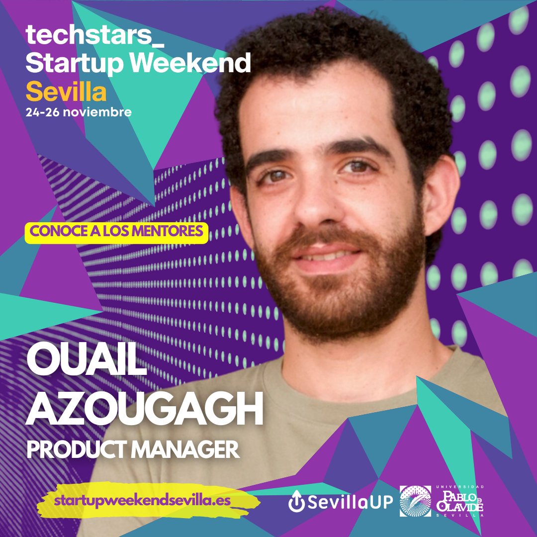 ¿Conoces a Ouail Azougagh? Es #ProductManager y formará parte del increíble equipo que voluntariamente mentorizará los proyectos durante el próximo #StartupWeekend #Sevilla.
Si ya tienes tu entrada, puedes buscarlo en Linkedin, sino... ¿a qué esperas?
StartupWeekendSevilla.es