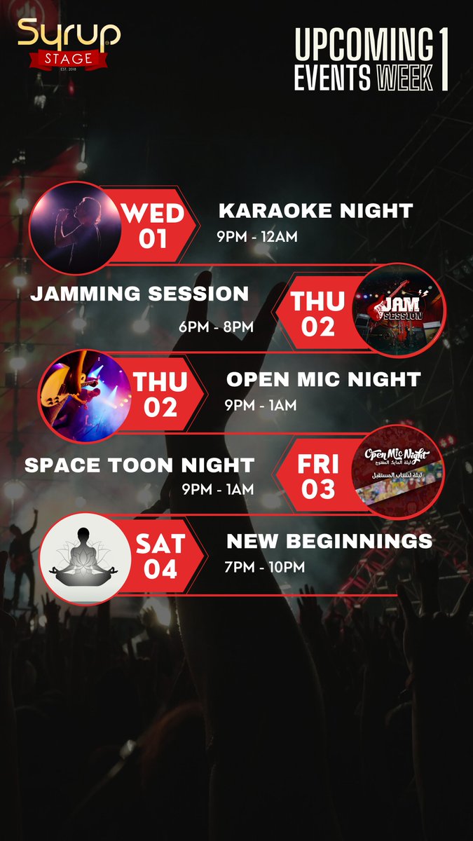 شيكو على جدول فعاليات هذا الاسبوع في  #مسرح #سيرب 

syrup.sa/event/ 🎵