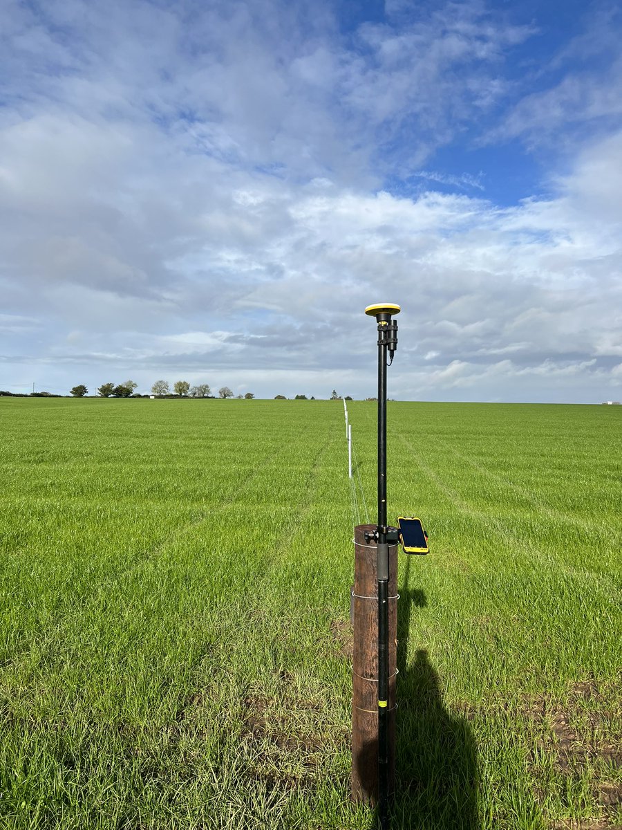 Out collecting new fence line positions using the east to carry Trimble Catalyst, a bit of walking to do this morning. Likely to drone as well with the eBee X @korecmapping