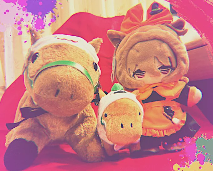 ハッピーハロウィン!! #ぬい撮り #推しぬい たちょちゃんの衣装は #nuiCloset 様 タキちゃんとミニたは100均を加工
