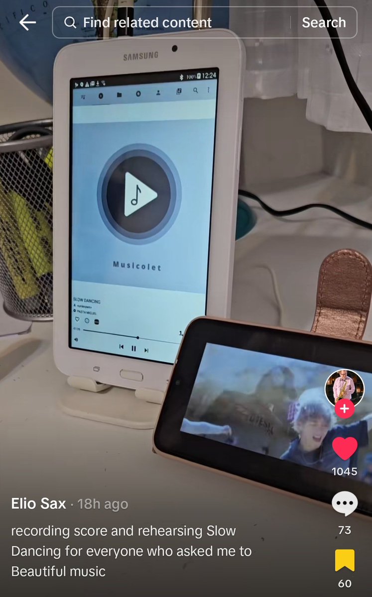 TataLovesArt2's tweet image. "Recording score and rehearsing Slow Dancing. Beautiful music."

Taehyung is so loved. A true artist and inspiration for so many people 🥹

🎷tiktok.com/t/ZPR7TbBfK/