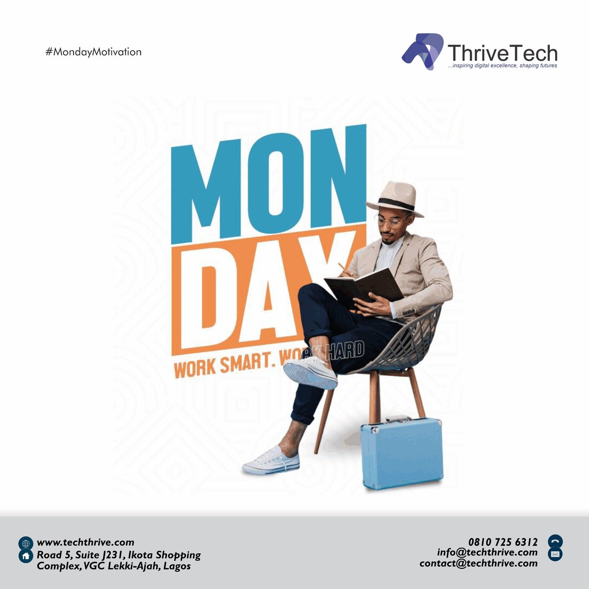 VeriaTech's tweet image. &quot;The most certain way to succeed is always to try just one more time.&quot; —Thomas Edison

Happy new week! 

#thrivetech #thrivetechafrica #mondaymotivation #businessowners #financialmanagement #businessadvisor #tech #USDT #Abuja #fireboy #Israel
