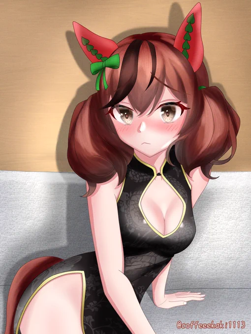 ハロウィンということで(こじつけ)チャイナコスネイチャさいけ #ウマ娘  #ナイスネイチャ 