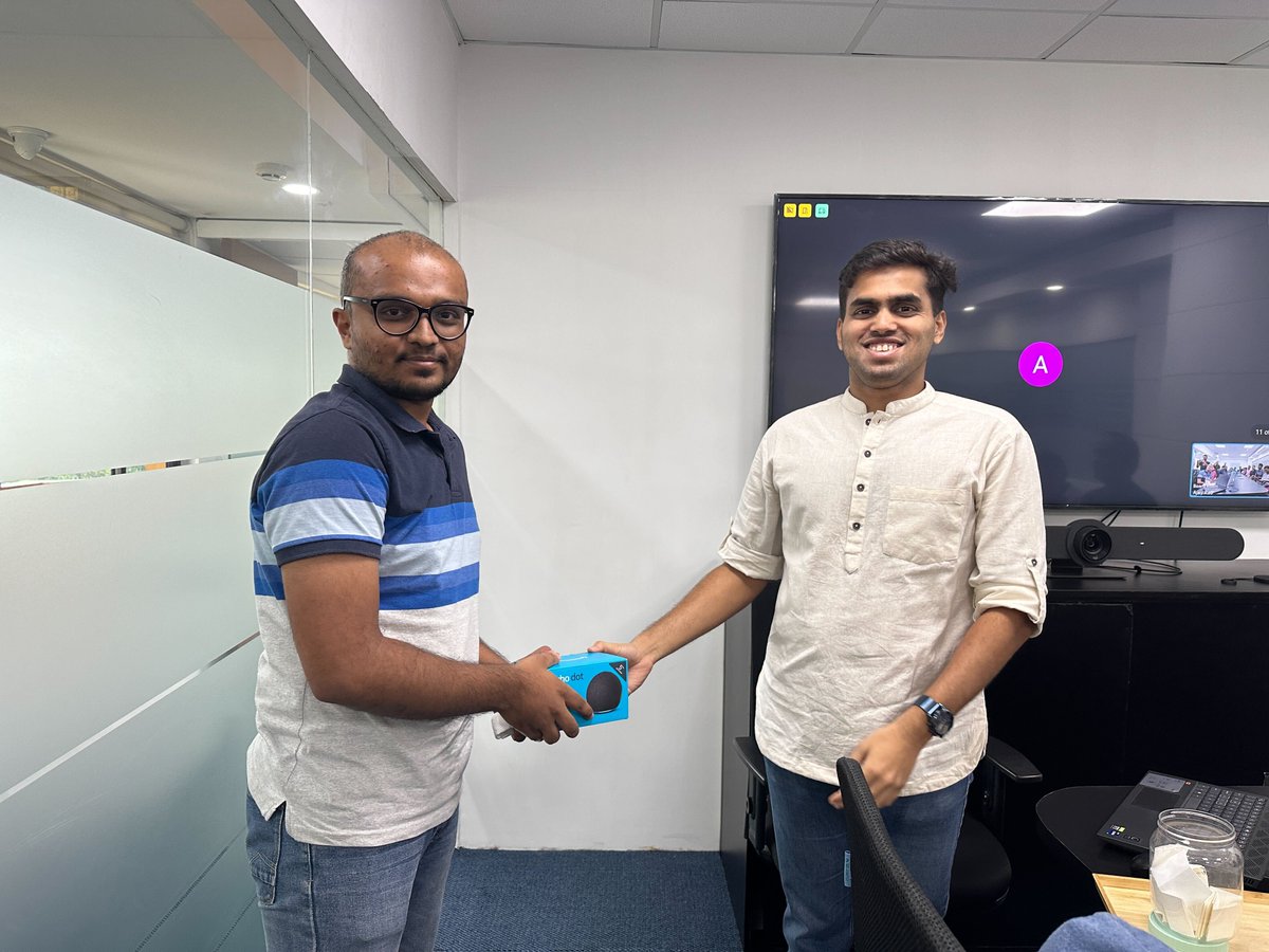 ozone_cloud's tweet photo. 🎉🎊We're thrilled to announce Vikram G as the lucky winner of the 5th Gen Amazon Echo Dot in our Tekton Workshop raffle! 🙌
Thanks everyone for participating & making the workshop a success!
Stay tuned for more exciting events at Ozone.
#Winner #Raffle #TechGoodies https://t.co/ys6irigi5I