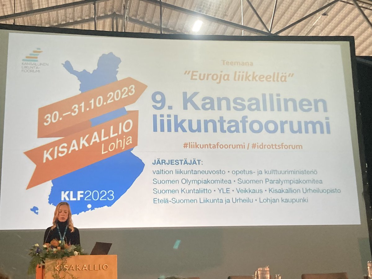 #liikkuvakuopio <a href="/Kuopionkaupunki/">Kuopion kaupunki</a> mukana 9. kansallisessa #liikuntafoorumi’ssa. Teemana ”Euroja liikkeellä”. 

Ministeri <a href="/SandraBergq/">Sandra Bergqvist</a> kertoo hallituskauden liikkumis- ja liikuntapolitiikasta.