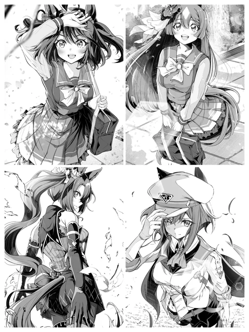 #今月描いた絵を晒そう #ウマ娘
ウマ娘アニメ最高👍👍👍 