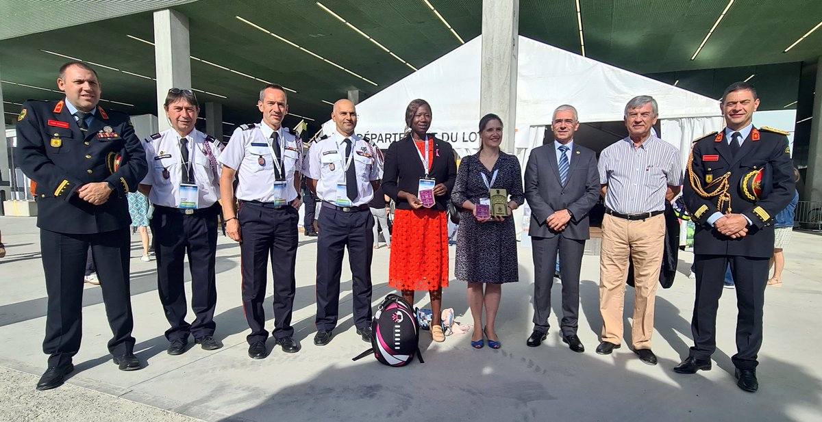 PompiersDuLot's tweet photo. Les @PompiersDuLot ont eu le plaisir d'accueillir, du 3 au 6-10, une délégation #Portugaise des #Bombeiros Voluntarios de Vila Real Cruz Verde. 
@Prefet46 @Huguette_Tiegna @cnspf2023 #UDSP46
https://t.co/CJKm0GH5Fb https://t.co/W368F0Zd81