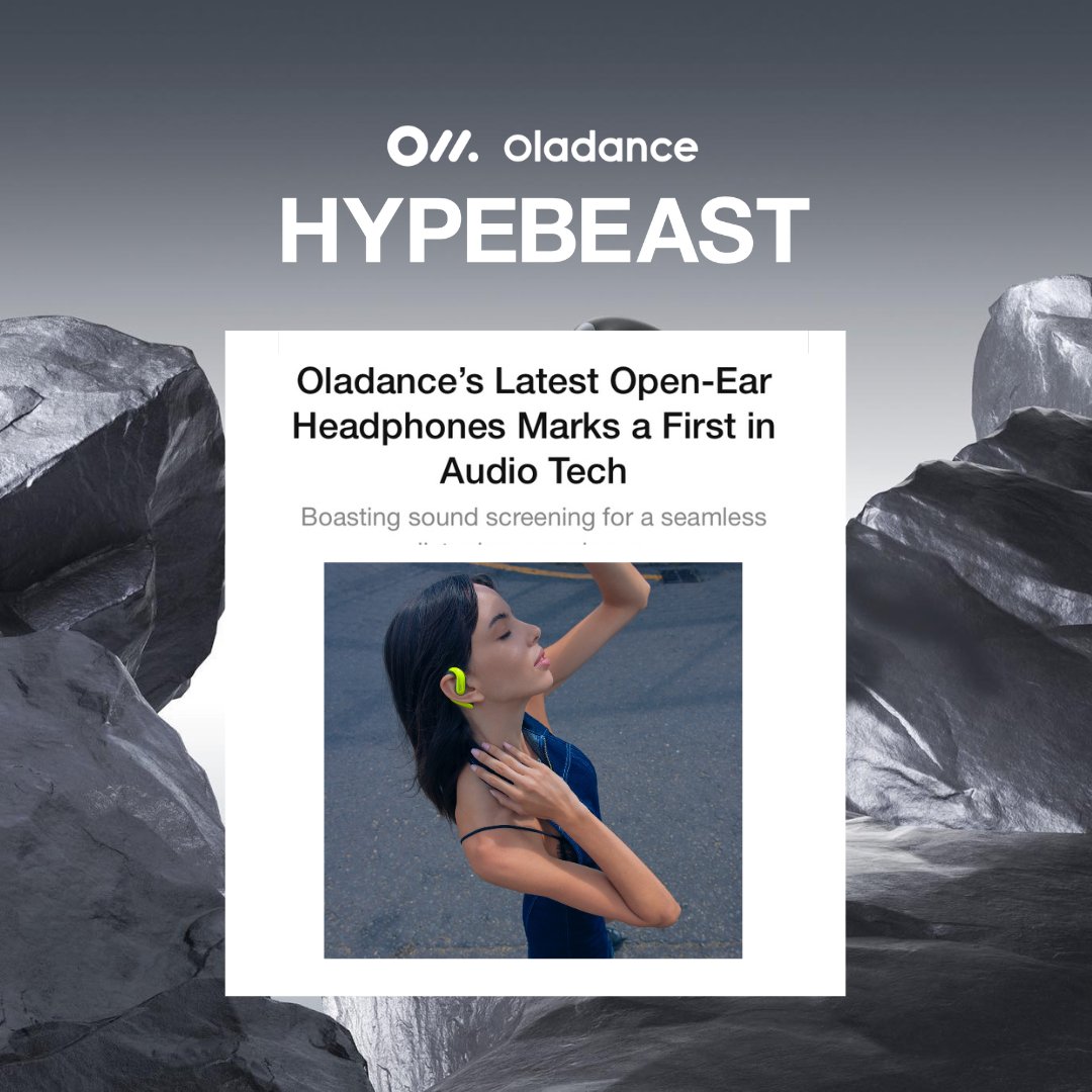 Oladance_OWS's tweet photo. Boasting sound screening for a seamless listening experience" Thank you @HYPBEAST for featuring the OWS Pro and recognising oladance as the pioneers of open audio. π§πͺ
Hit the link in our stories to read the full article π #OWSPro #CreatingSoundToLiveWith #oladance https://t.co/uMAI0FYMhd