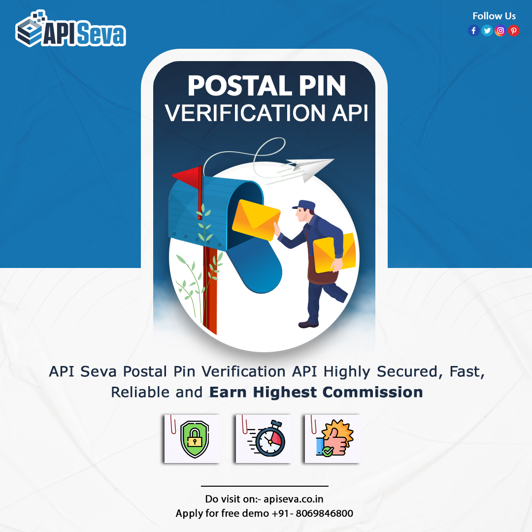 ApiSeva's tweet image. Now Get Postal Pin Verification API with API Seva that Boost Your Business & Earn Highest Commission.
Free Demo Call -+8686866428
Visit Here:- apiseva.co.in/postal-pin-cod…
#verificationapi #postalpinverification #postalpinapi #postalpin #verificationservices #postalservice