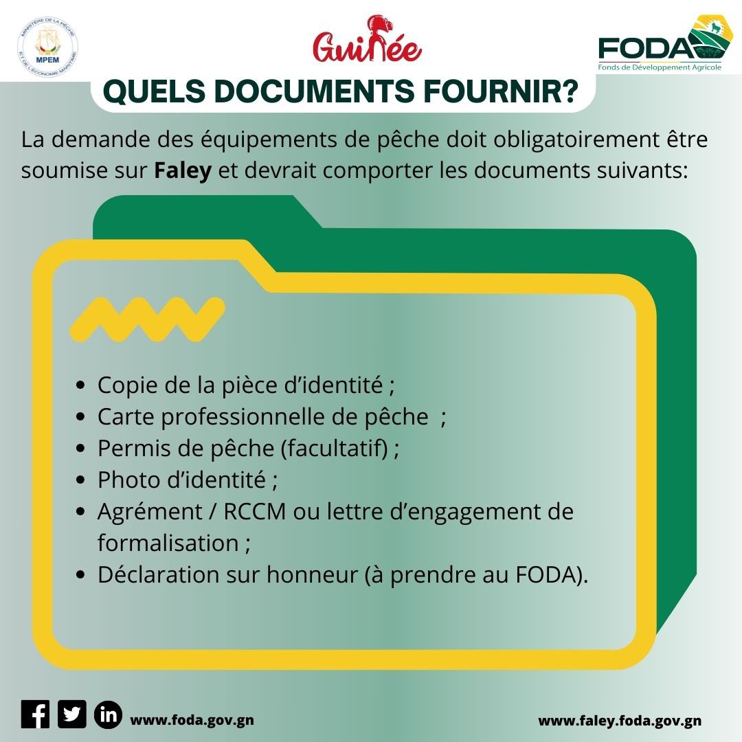 foda_gn's tweet photo. | 𝐀𝐜𝐪𝐮𝐢𝐬𝐢𝐭𝐢𝐨𝐧 𝐝’é𝐪𝐮𝐢𝐩𝐞𝐦𝐞𝐧𝐭𝐬 𝐝𝐞 𝐩ê𝐜𝐡𝐞 |

Soumettez votre demande sur https://t.co/HAU02wjupq 

Plus d’infos  ☎️ +224 610 10 42 42 | 🌐https://t.co/BhVVwaVP1W 

@foda_gn
@magelguinee https://t.co/S4xRCKyvf4
