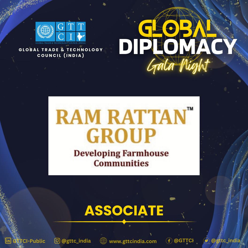 🌍✨ Join us for the Global Diplomacy Gala Night 2023, a night of celebration and diplomacy❗ 
🌟 Proudly presented by GTTCI, with our Associate, Ram Rattan Group ‼️

#GlobalDiplomacy2023 #RamRattanGroup #DiwaliCelebrations #gttci #globaldiplomacygalanight