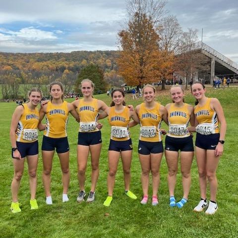 The cross-country teams both finished 9th on Friday at the District I Championship meet.  Juniors James McGlynn and Jonathan Stancik moved on to states for the boys team.  The Rapin sisters got it done and will compete at Hershey also!