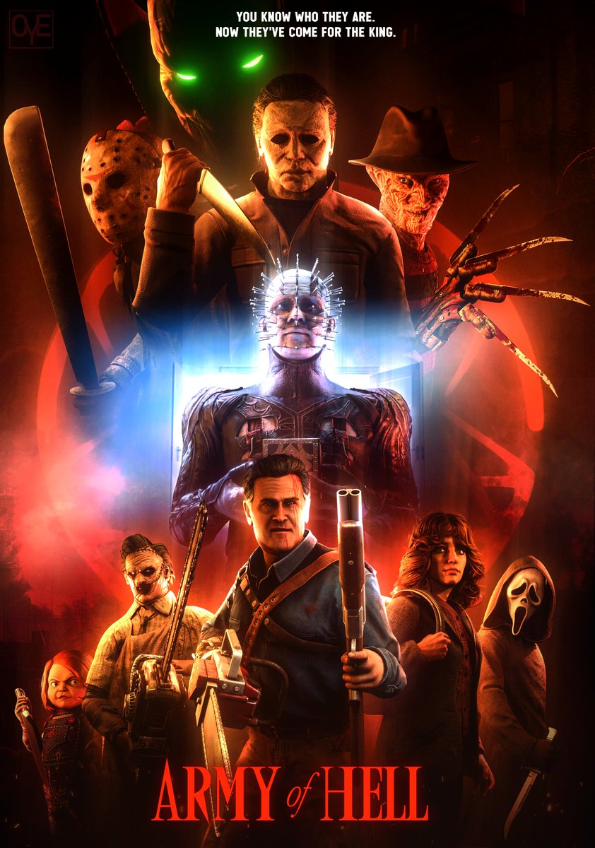 OYEone89's tweet image. The devil works hard, but the King works harder. 

-------------------------------------------------------
#ashwilliams #jasonvoorhees #freddykrueger #michaelmyers #leatherface #pinhead #chucky #spawn #CallofDuty #dbd #DeadbyDaylight  #blender3d