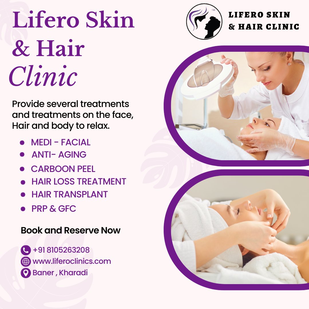DLifero's tweet photo. Unlock the secret to radiant skin and luscious locks at our Skin &amp; Hair Clinic. Experience personalized care tailored just for you. Your journey to confidence starts here! 💫✨

#liferoskinhairclinic #SkincareMagic #GlowUpGoals #SkinHealth #liferoskinclinic #punecity https://t.co/CYk1FXuQDf