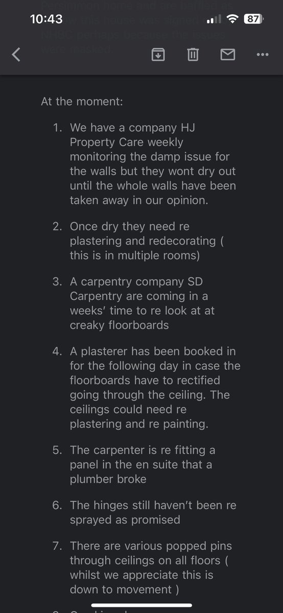 amb220678's tweet photo. @PersimmonHomes I would never buy a house from you again my house is covered in damp and mould and I’ve only been in it since March. Absolute shambles. Every week something is being discovered ! I have a huge catalogue of photos https://t.co/6hqVrz9crD
