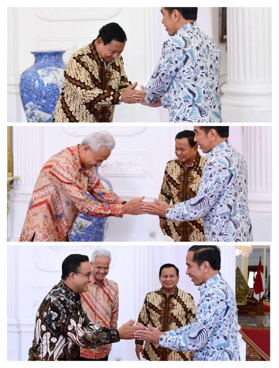 Hanya satu capres yang tidak menunduk ketika berhadapan dengan penguasa 😊👍🙏