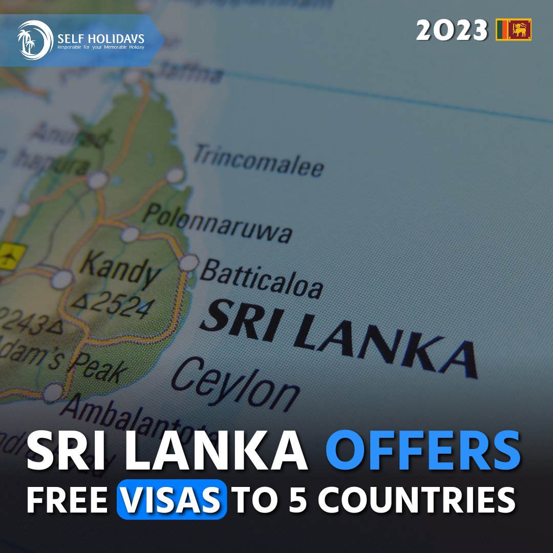 selfholidays's tweet photo. Sri Lanka welcomes travelers from China, Russia, India, Thailand, and Indonesia with open arms and free visas! 🇱🇰✈️ Discover the wonders of our beautiful island nation without the visa fees

Contact +94 777 99 7122 | +94 707 99 7122 to book your trip#selfholidayslk #selfholidays https://t.co/OBrhMVFbnQ
