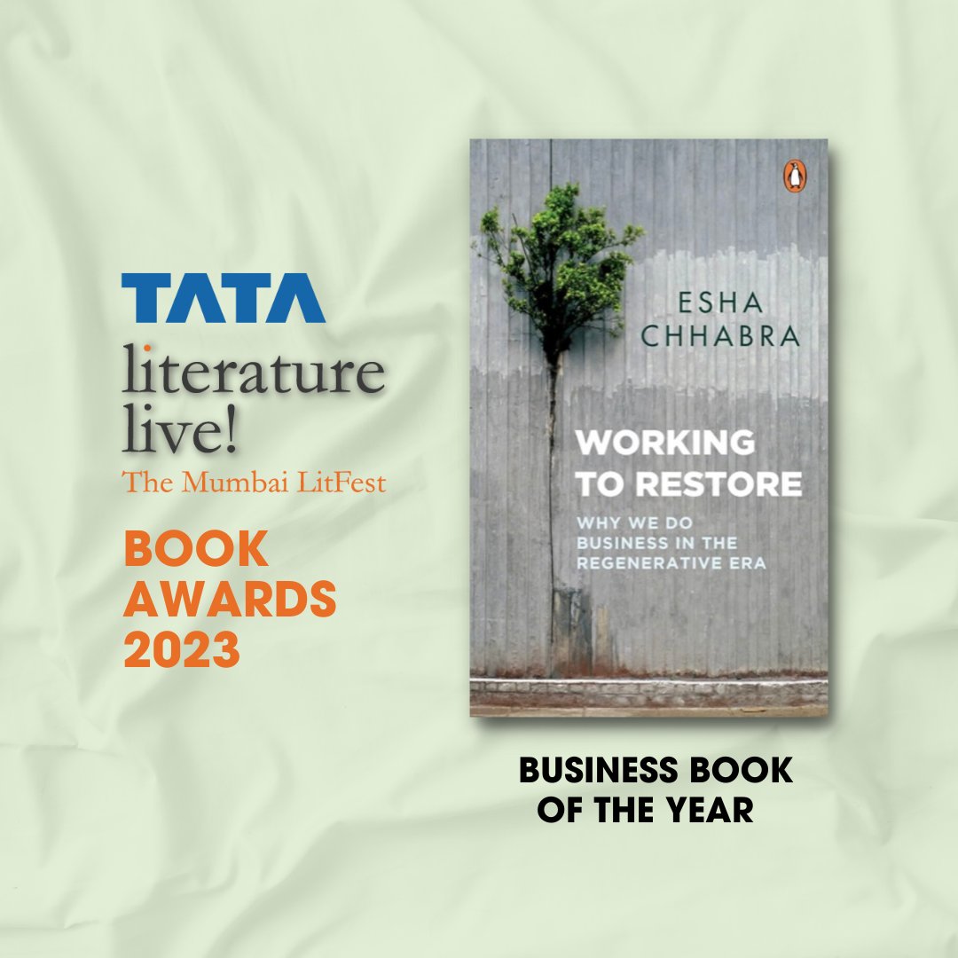 Penguin India (@penguinindia) on Twitter photo A huge congratulations to <a href="/esh2440/">Esha Chhabra</a>, the winner of the @tatalitlive award for business book of the year!
Have you picked up a copy yet? A huge congratulations to <a href="/esh2440/">Esha Chhabra</a>, the winner of the @tatalitlive award for business book of the year!
Have you picked up a copy yet?