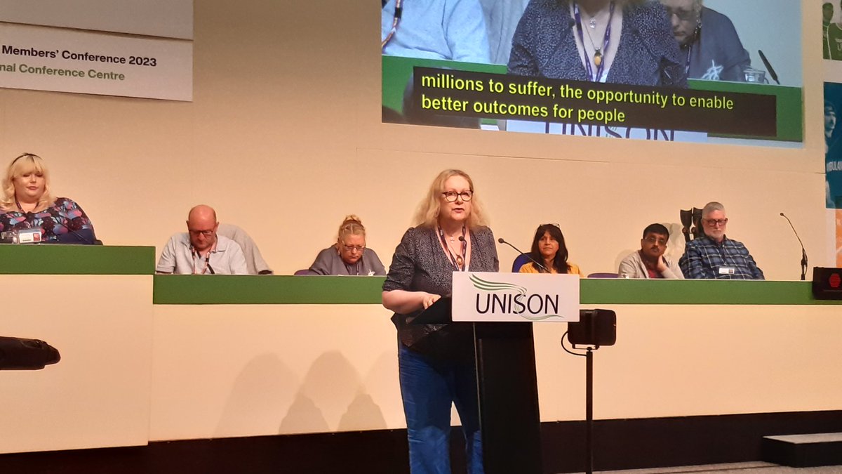 National Disabled Members Conference delegates hear from Sonya Howard about the threats from the Health and Disability White Paper on disabled people's financial security. #UDMC23 <a href="/unisontheunion/">UNISON - UK's largest union</a>