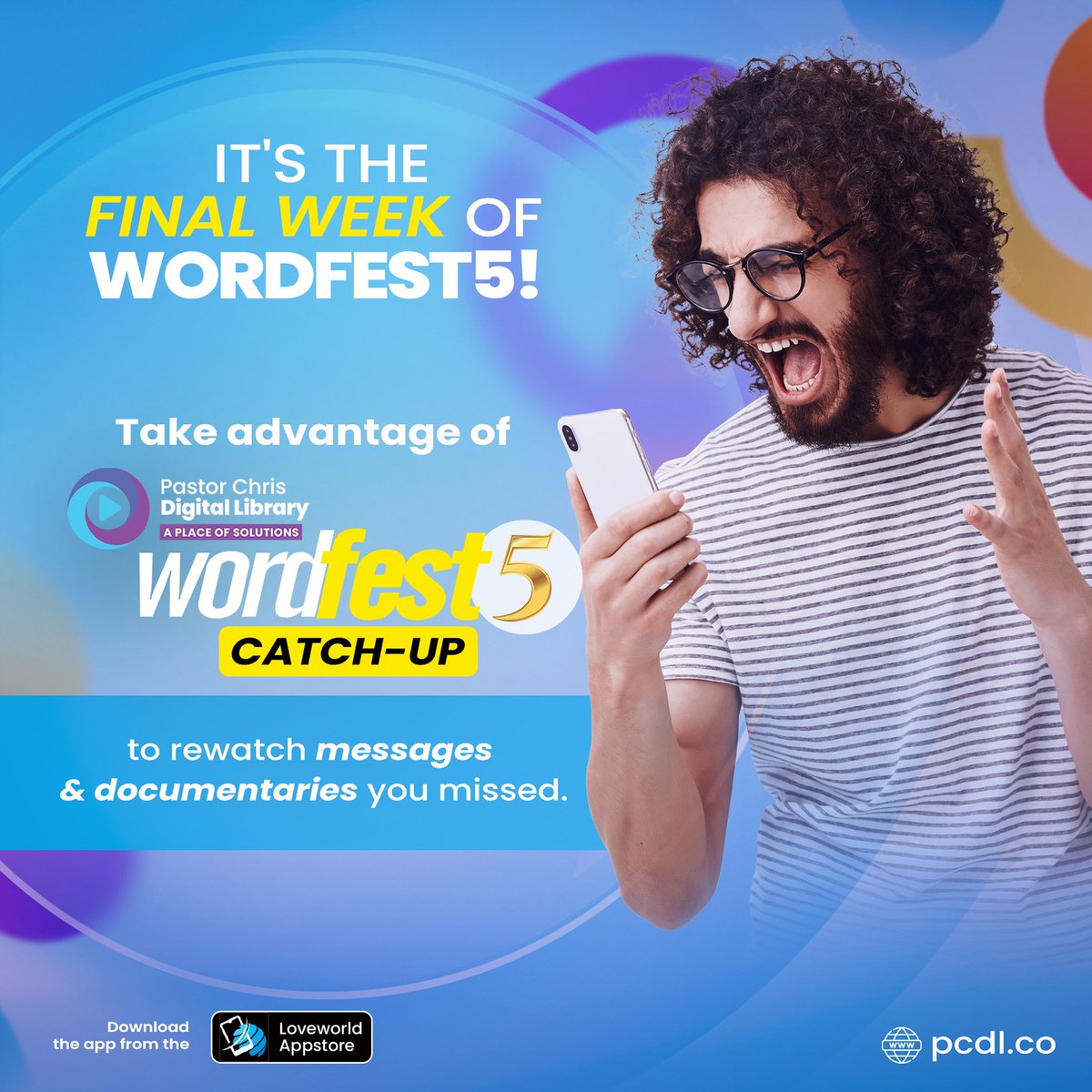 ThisIsPCDL's tweet photo. As we approach the grand finale of #WordFest5 on the 3rd - 4th of November, we want to remind you to take advantage of WordFest Catch-Up and rewatch the days you missed!
Update your PCDL app to the latest version to participate πhttps://t.co/qAT7K5cX9A https://t.co/V8xT8NbmpD