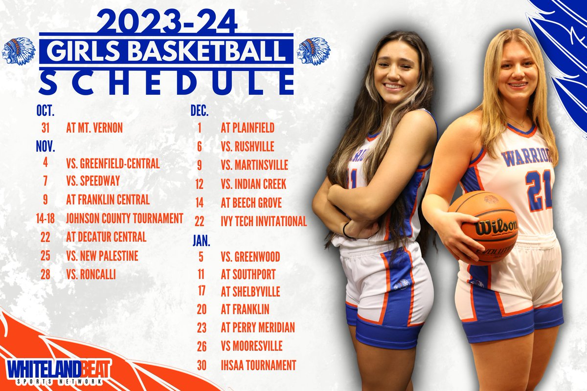Tomorrow is the start of the 52nd edition of <a href="/WhitelandGBB/">Whiteland Girls Basketball</a>! Check out the full season schedule and make your plans to come to the Glenn Ray or tune in on WBSN all season long!