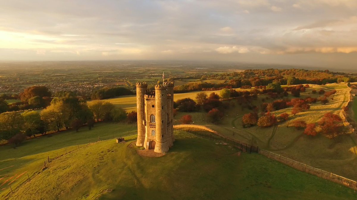 Broadway Tower – built because Lady Coventry wanted to find out if she could see it from her house. She could! It's one of more than 1700 follies built across Britain for no particular reason. Perhaps that's why we love them and have a feature about them in our November issue