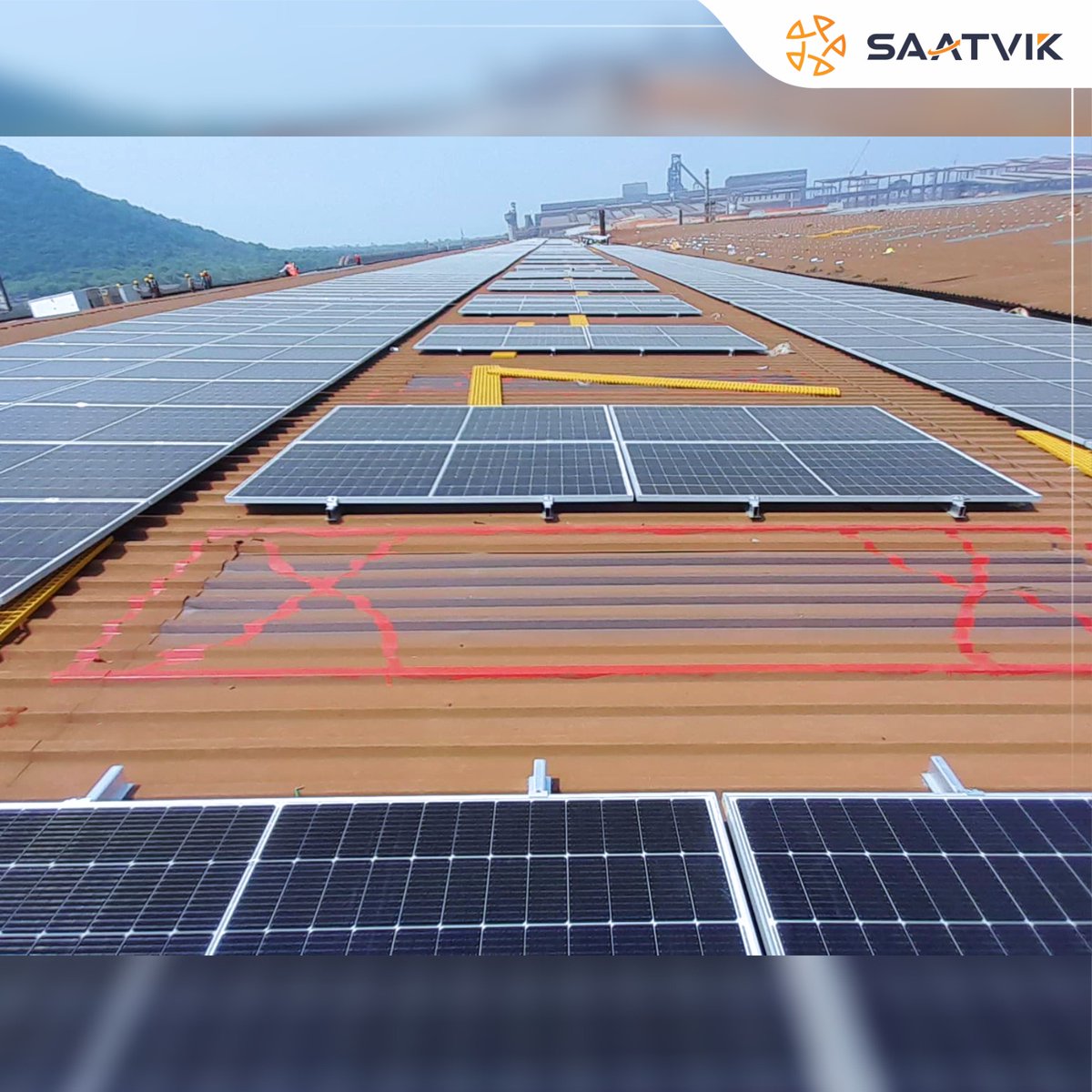 SaatvikSolar's tweet image. For a leading #steel conglomerate in Odisha, @SaatvikSolar is commissioning a 12 MW Rooftop Solar EPC project. Once commissioned, this project will be a landmark milestone as it would be the largest rooftop solar installation on a single roof in the country.
#epcprojects
