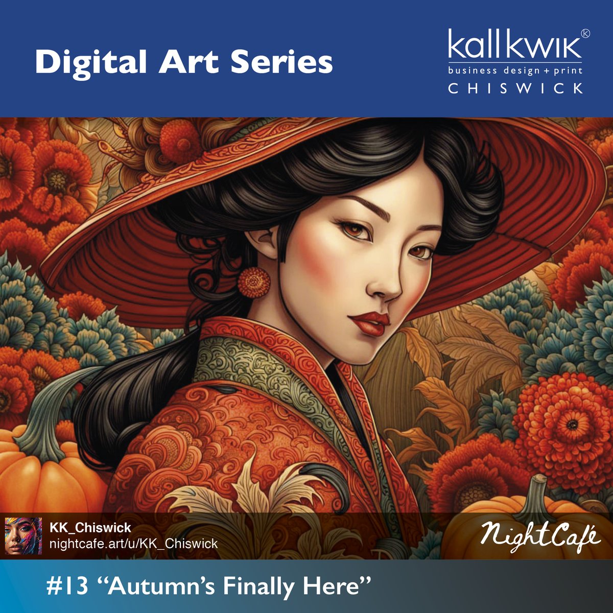 No 13: “Autumn's Finally Here”

created on the NightCafe site.
<a href="/nightcafestudio/">NightCafe Studio</a>

#Chiswick #printing #posters #bannerdesign #pullups #outdoordesign #outdoorbanner #graphicdesign #businesspromotion #personalise #bespoke #southwestlondonprint #popups #londonprinters #bannerstand