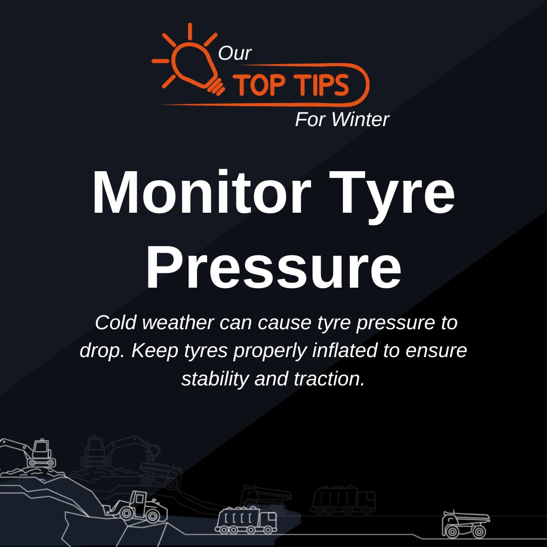 SutroServices's tweet image. 💡 Winter Tip No. 2️⃣

When the temperature drops, maintaining proper tyre pressure becomes a game-changer! 🚜🌬️

For your professional service and maintenance, contact our team today! ❄️👷‍♂️🚧 sutroservices.co.uk 🔗

#constructionplanttips #tyres #tyrepressure