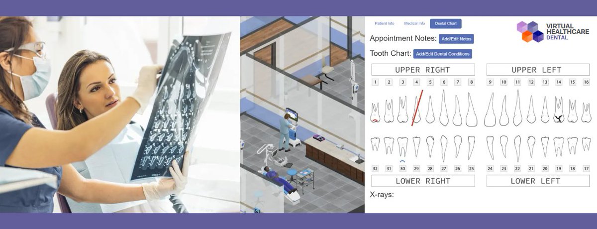 With Virtual Healthcare, #highschool students learn more about the high demand career of Dental Assisting &amp; practice procedures virtually in a low-risk environment to gain confidence in their skills prior to entering a clinical setting.  bit.ly/3FsjlEu #healthteacher