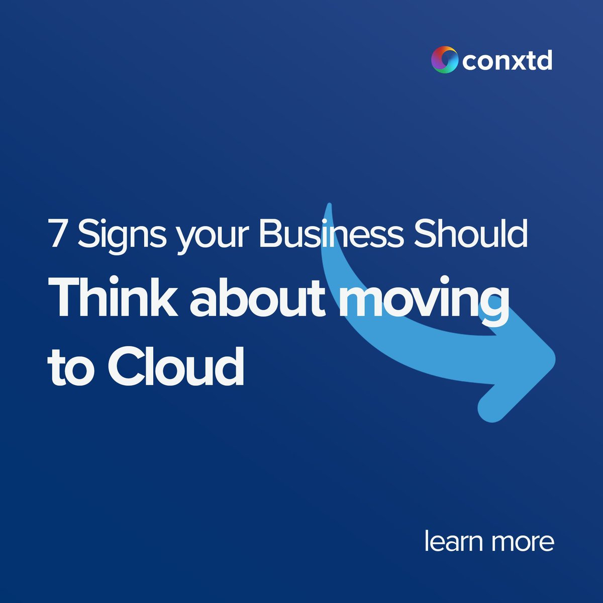CONXTDTech's tweet image. Cloud isn&apos;t just a technological upgrade; it&apos;s a strategic move that can greatly impact your organisation&apos;s efficiency and competitiveness💡Swipe right to view our top 7 signs that your business should start thinking about moving to the Cloud 👉  buff.ly/474BRyh