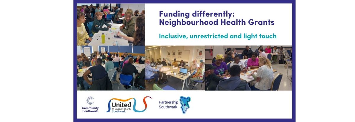 Exciting grant opportunity: Open to small groups who have an income of less than £40,000 per year – 2nd round is now open, closing date: Monday 11th December 2023. Find out more and apply: communitysouthwark.org/exciting-grant…