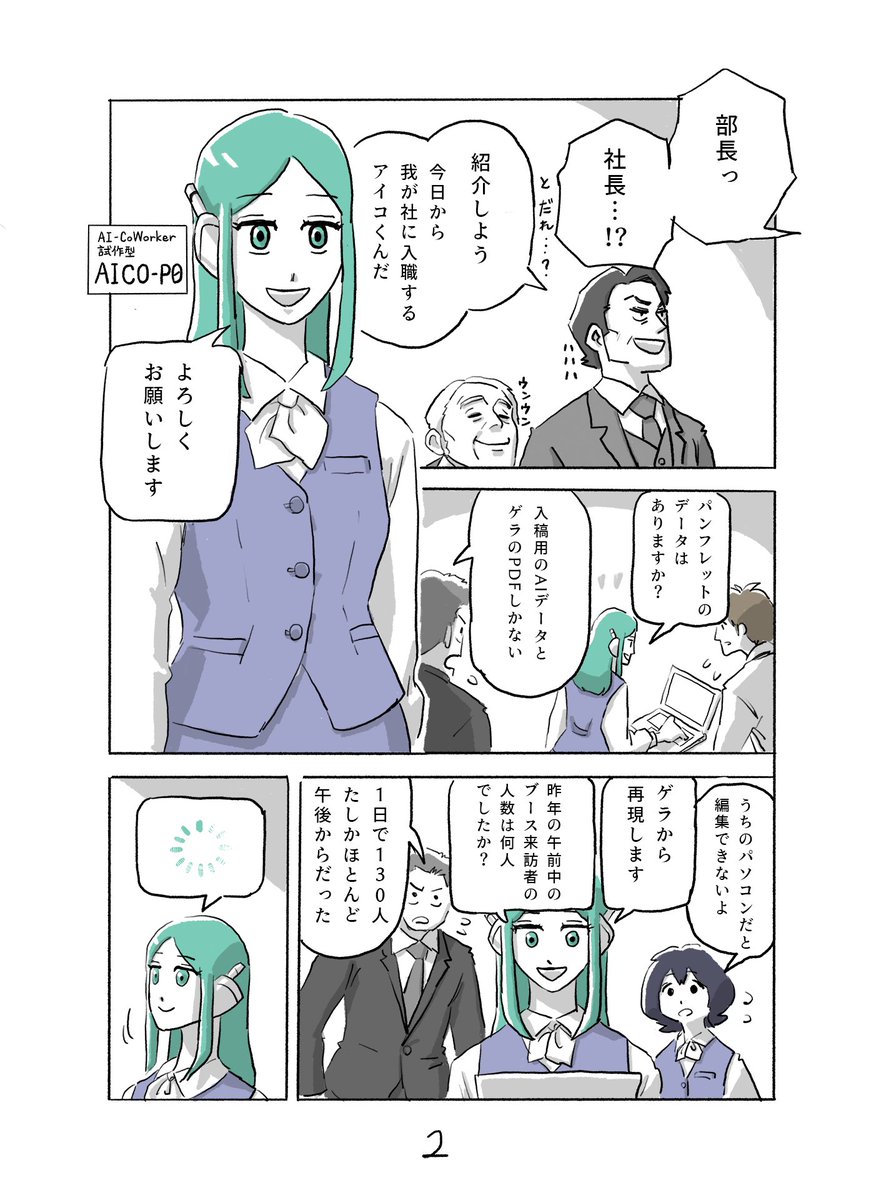 アンドロイドは好きな人の夢を見るか -1
🤖✨(2/2) 