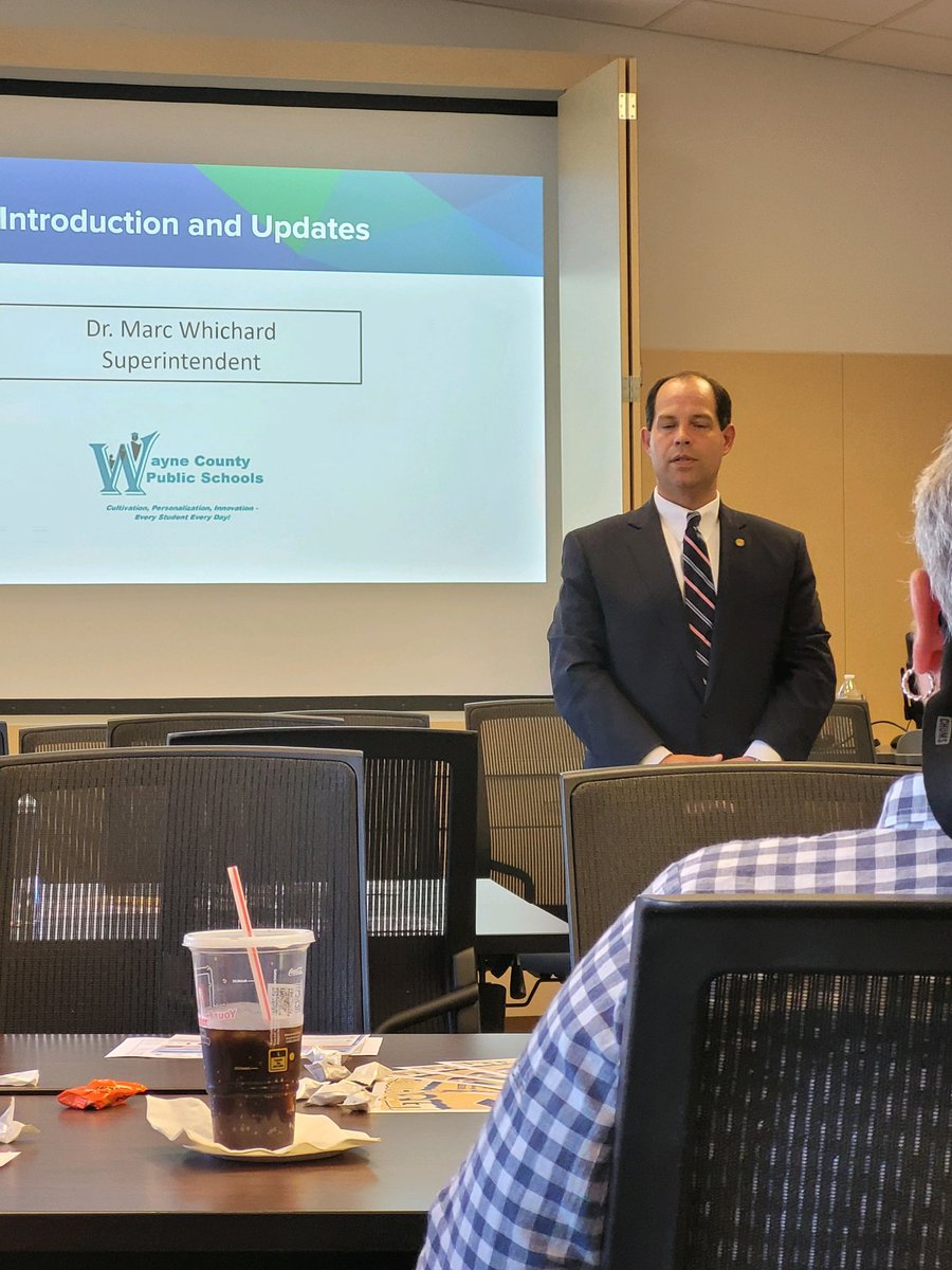 Wayne County Education to Workforce Council convening cross-sectors leaders this week at #Wayne Community College. Conversation and learning on the topic of earning college in high school, barriers and challenges to student participation.