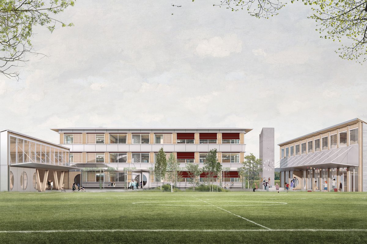 5. Rang Projektwettbewerb Neubau Schulhaus Hemmerswil - Dr. Deuring + Oehninger AG deuringoehninger.ch/5-rang-projekt…