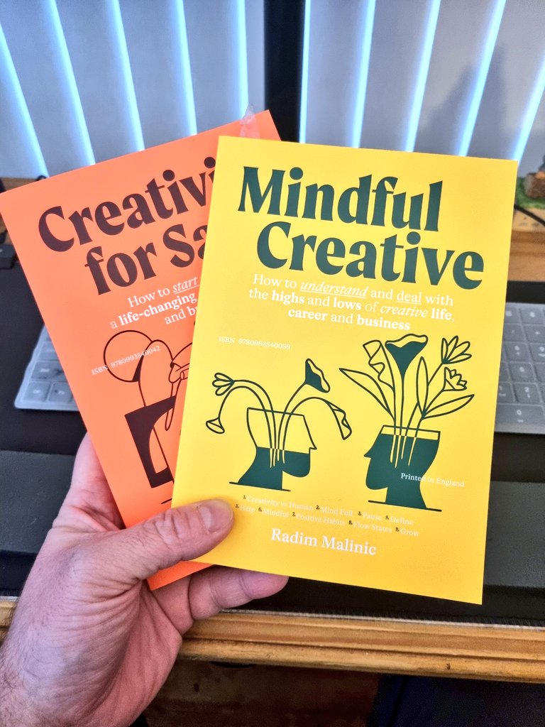 thelogocreative's tweet photo. Big thanks to Radim @brand_nu for our copies of Mindful Creative and Creativity for Sale.👍 😍

They look amazing find out more at
https://t.co/CukxP4XvuY
https://t.co/ay2u5klwYA https://t.co/NCLDGt8SHH
