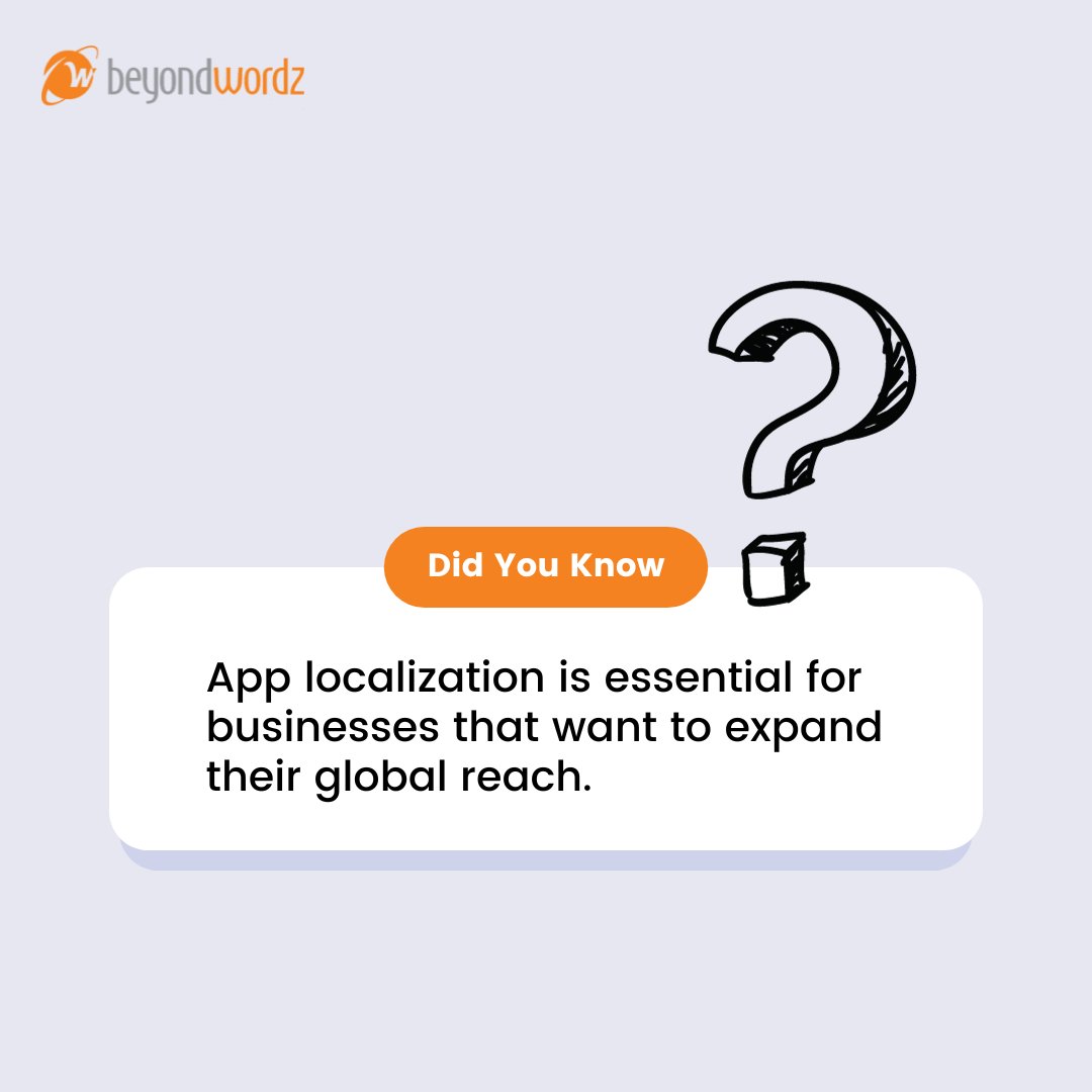 #applocalization #localization #applocalizationcompany #applocalizationservices #mobileapplocalization #multilingual #apptranslation #beyondwordz