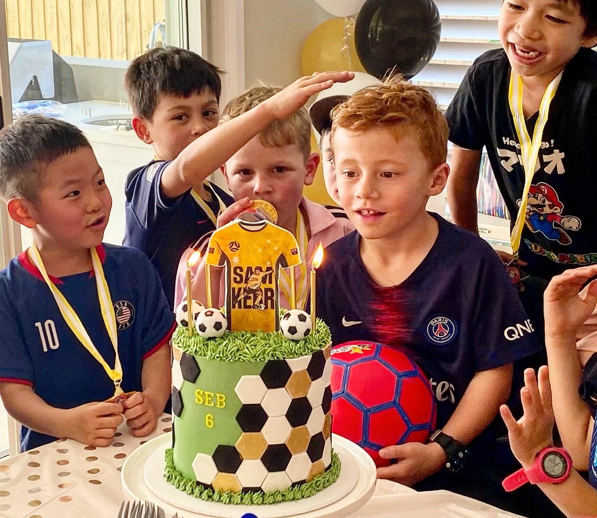 DrMarniqueB's tweet photo. โI want to be @samkerr1โ he said. And I couldnโt have been more proud โฝ๏ธDreaming big at 6 @TheMatildas #seb #threegoals #kidsdefeatparents #soccerstars https://t.co/mggP7gwdD6