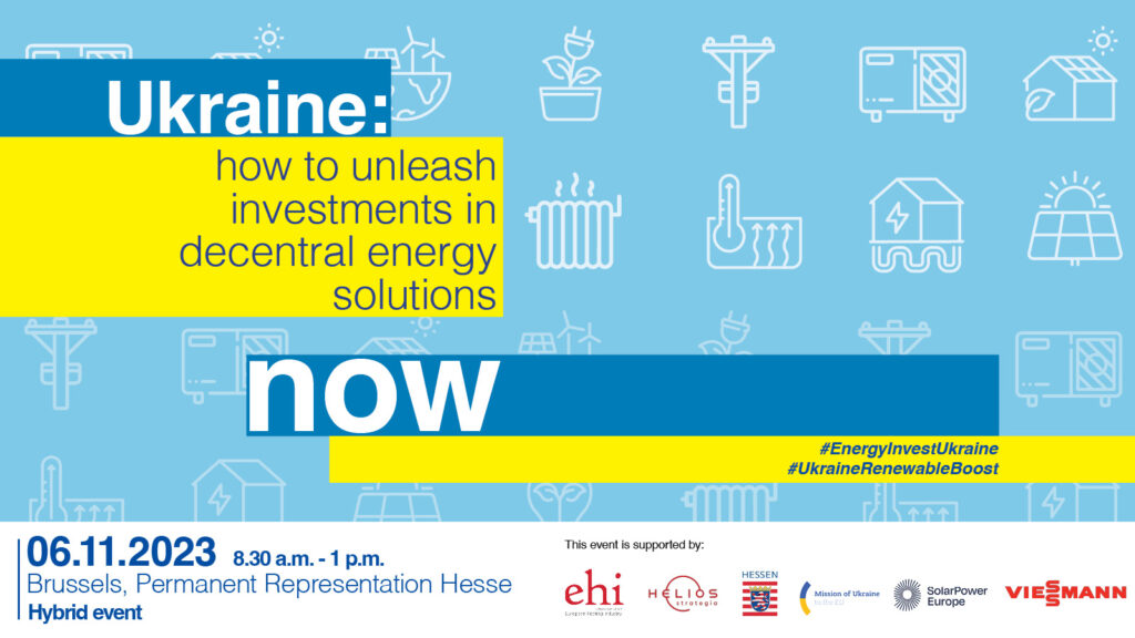 Head of Operations, Bruno Gouverneur, is joining the High-level Ukraine Conference: How to unleash investments in decentral energy solutions 🇺🇦

Join his panel: What is the role of smart grids and decentral renewables for electricity system resilience?

👉tinyurl.com/mpev79nc