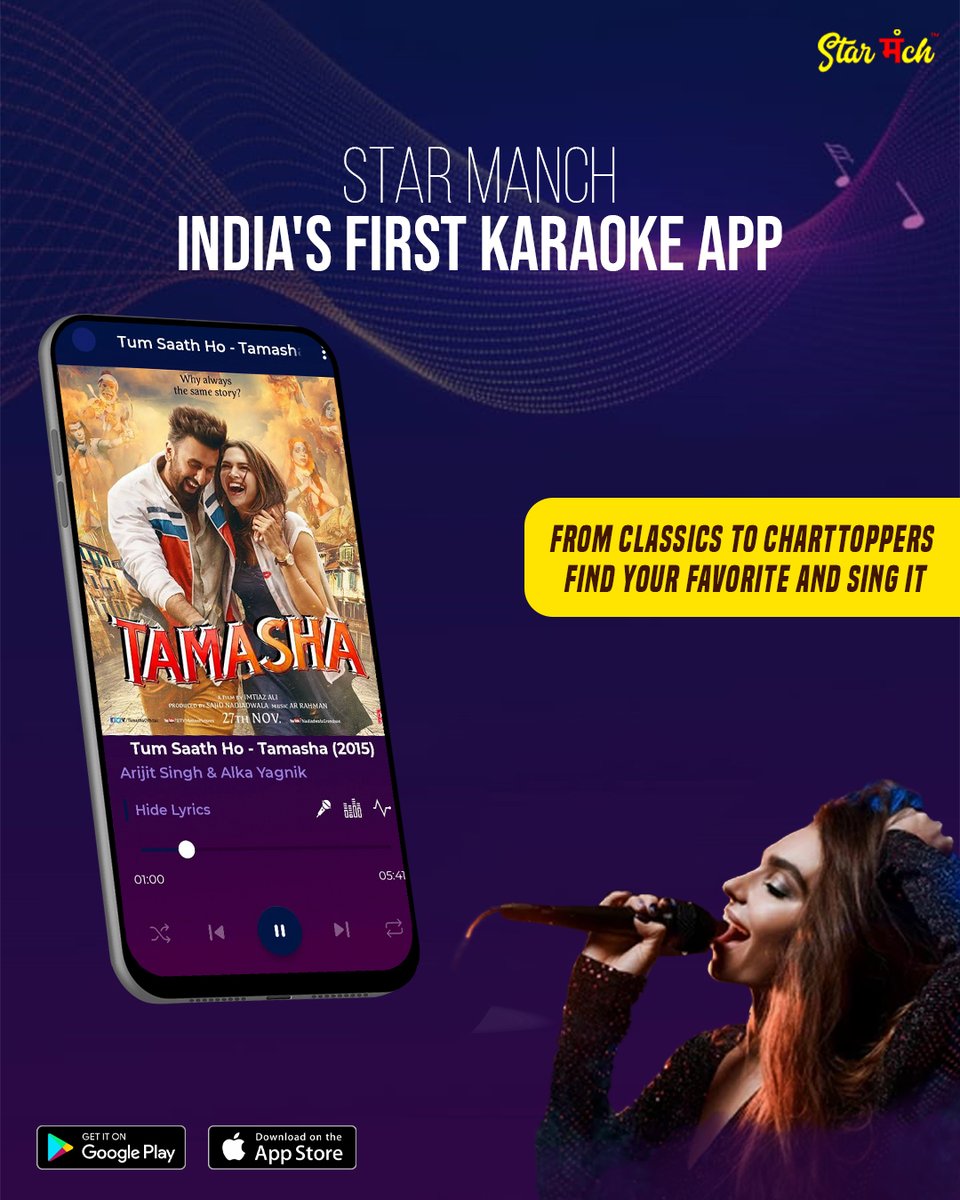 Your favorite songs awaits– what's your pick?  Comment below. 🤞

Download the app now: 👇  play.google.com/store/apps/det…
.
.
.
.
.
#karaokeapp #bestkaraokeapp #karaokesingers #Indiasownkaraokeapp #varietyofsongs #differentgenres #Singandearn #Starmanch
