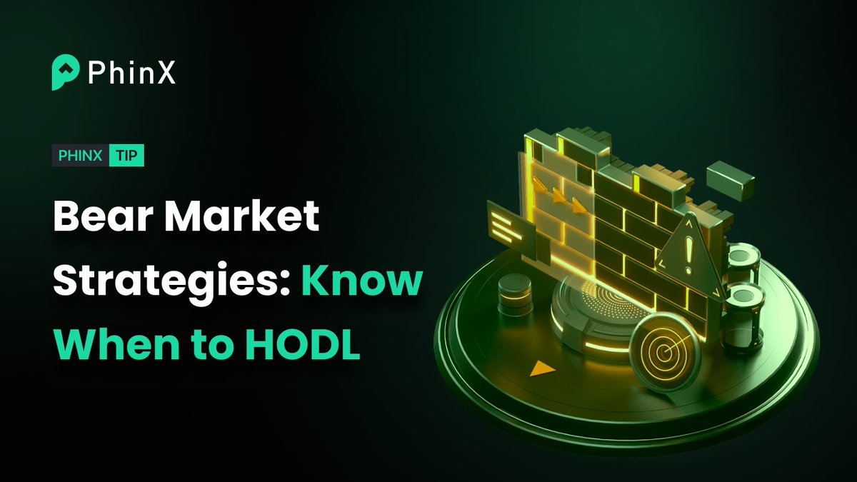PhinxWallet's tweet photo. #HODL strategies are important to be aware of, especially in bear markets. Most traders believe that profitable trades are made in bear markets. #PhinX #CryptoWallet https://t.co/Ru9lWzmCZN