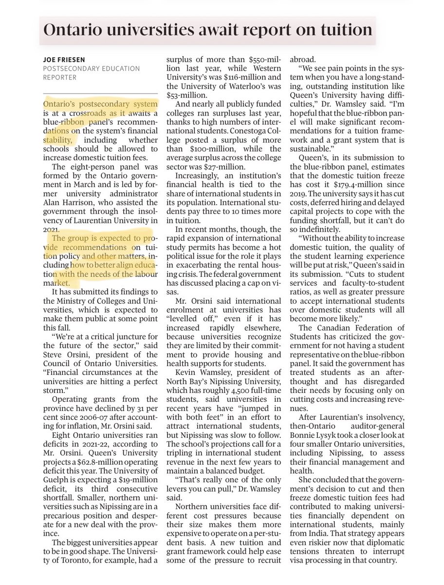 DavidHamer_1951's tweet photo. Ont. universities beware: once Doug Ford starts talking about “better aligning education with the needs of the labour market” what he really means is forcing schools to dumb their curricula down to a level at which even he could get a ‘C’ - where most Conservative voters stand 🙄 https://t.co/VOa27GQ5AS