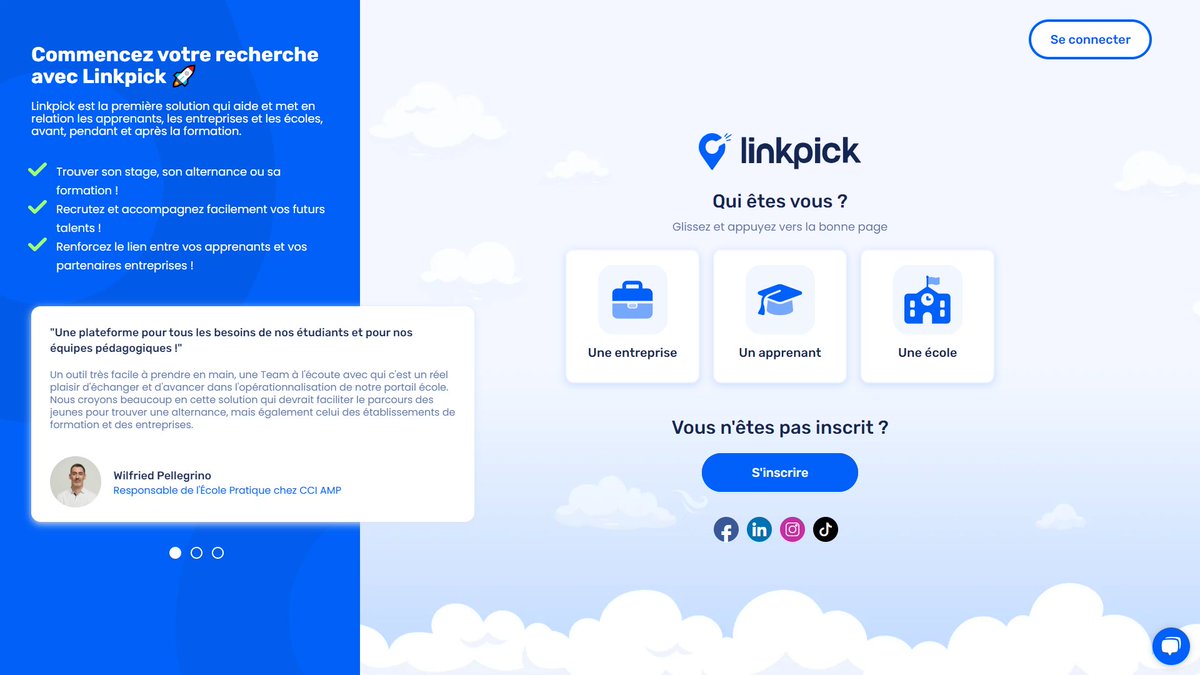 🚨 Alerte Linkpick 🚨

Découvrez notre tout nouveau site web ! Plus simple, intuitif et performant. 
Venez explorer les améliorations et nouvelles fonctionnalités sur Linkpick.fr. 
Nous avons hâte de vous avoir à bord ! 💙 
#NouveauSite #Recrutement  #Linkpick