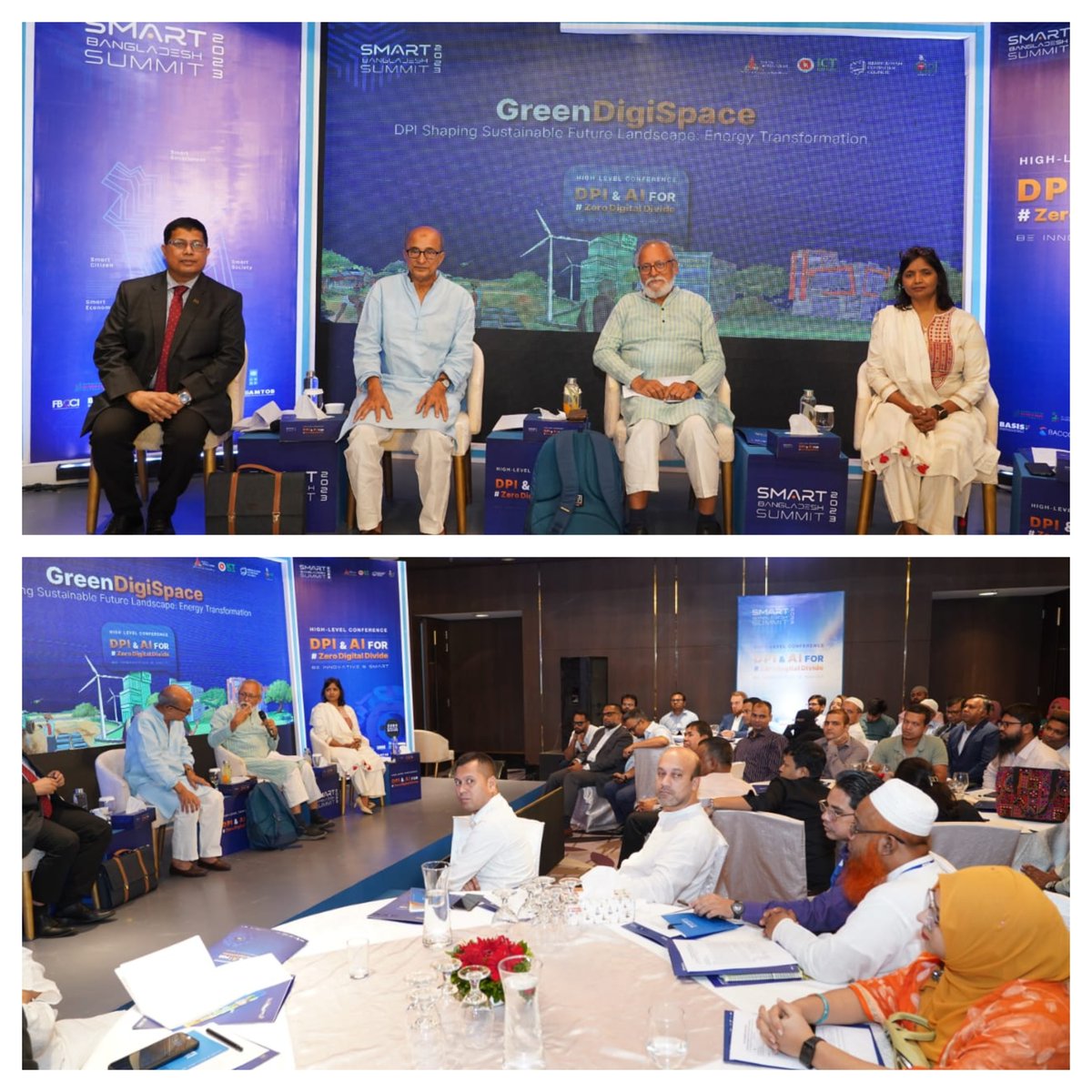 a2i_bd's tweet photo. 📢‘Green DigiSpace: DPI Shaping Sustainable Future Landscape: Energy transformation’ session delves into #DPI's pivotal role in shaping #energy production, distribution &amp; consumption patterns. 
#SmartBangladesh2041 #ZeroDigitalDivide #LeaveNoOneBehind #DPI #DPIforAll #Energy https://t.co/vuywT6HVO4