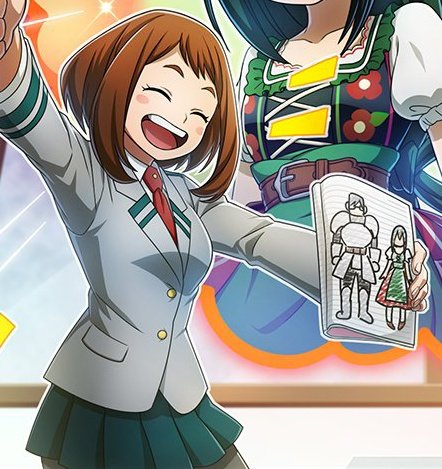 Chaizu2's tweet photo. Ochako's drawing is pretty good 😂 https://t.co/IRPbzLVvmQ