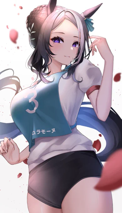以前描いたラモーヌさんをブラッシュアップしてみました…!#ウマ娘 