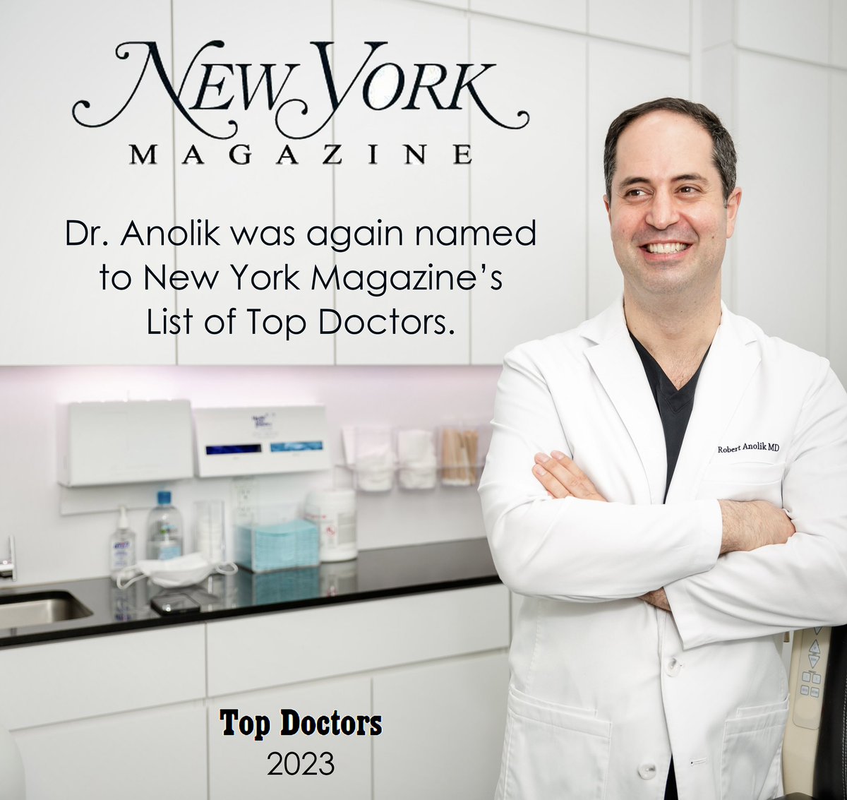 Thank you to <a href="/NYMag/">New York Magazine</a> for naming me another year to its Top Doctors List. I am certainly grateful, but would be remiss if I didn’t acknowledge that such awards are really a reflection of our dedication to our amazing patients and of the hard work of my entire team and colleagues.