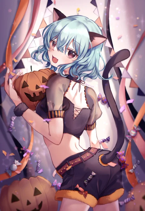 「とりっくおあ、とりーと」≪ルピナ≫#イラスト #Halloween2023 #オリジナル 