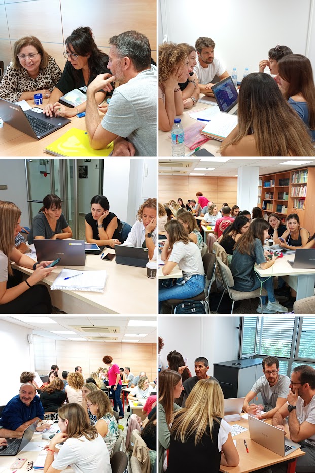 A la segona sessió de la formació, hem treballat per equips sobre els principis del DUA amb diversificació de propostes, recursos i elaboració. El resultat ha estat espectacular! Molt bona feina.